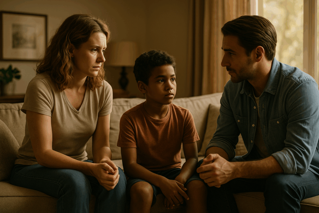 A family considering re-adoption for their internationally adopted child.