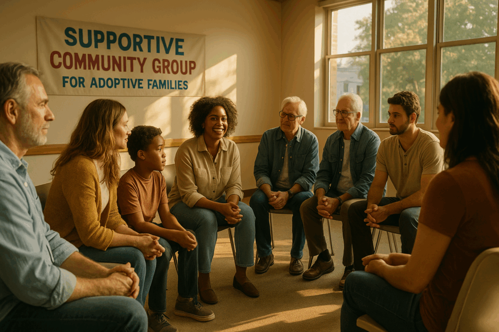 A supportive community group for adoptive families.
