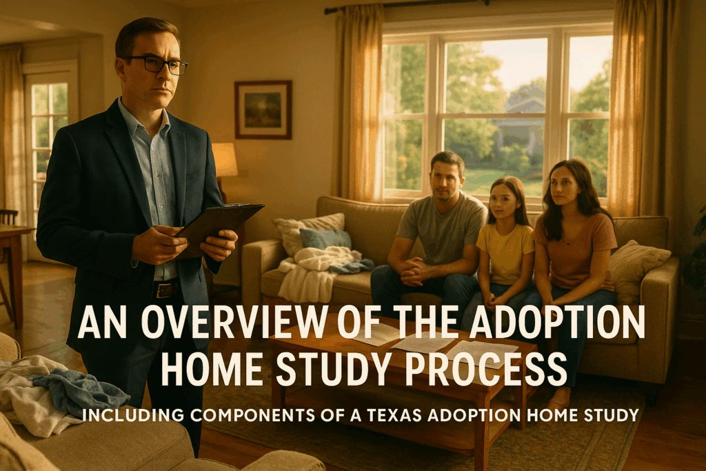An overview of the adoption home study process, including components of a texas adoption home study.