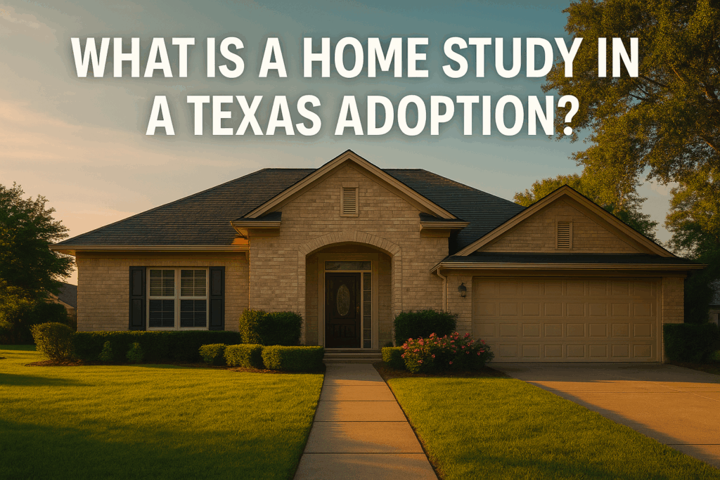 An overview of what a home study is in the context of Texas adoption.