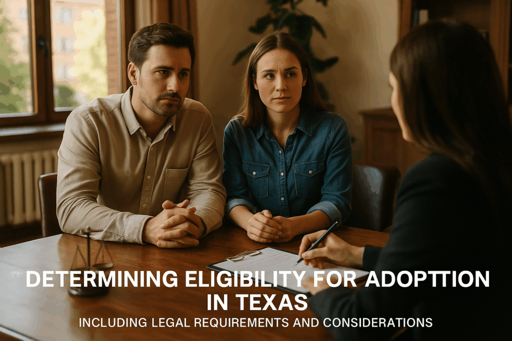 Determining eligibility for adoption in Texas, including legal requirements and considerations.