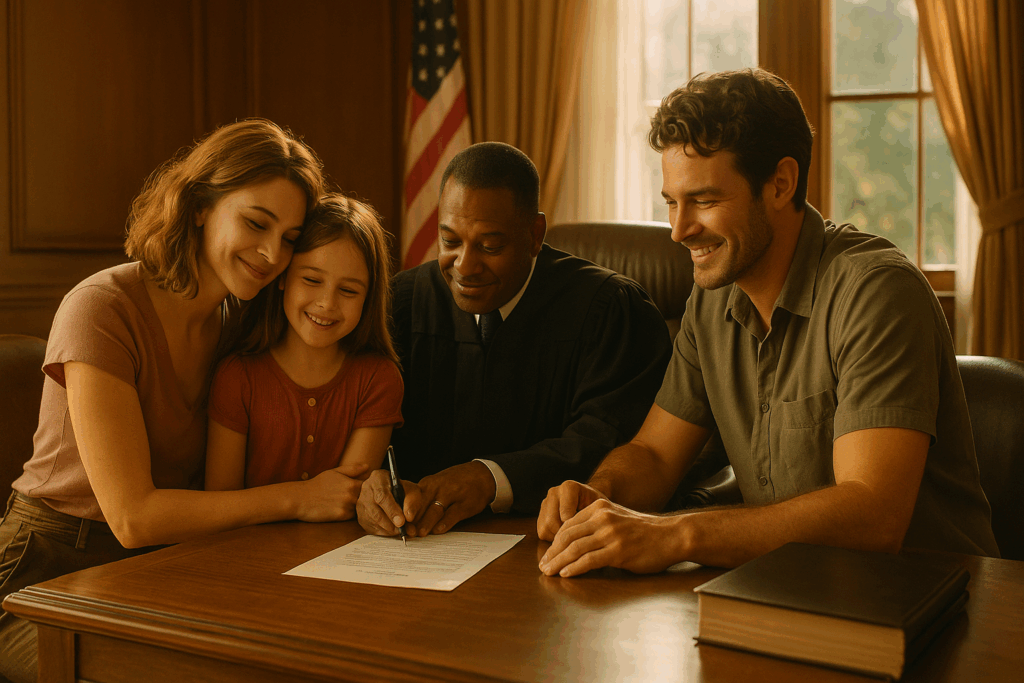 Finalizing the adoption process, including the legal steps and emotional aspects involved.
