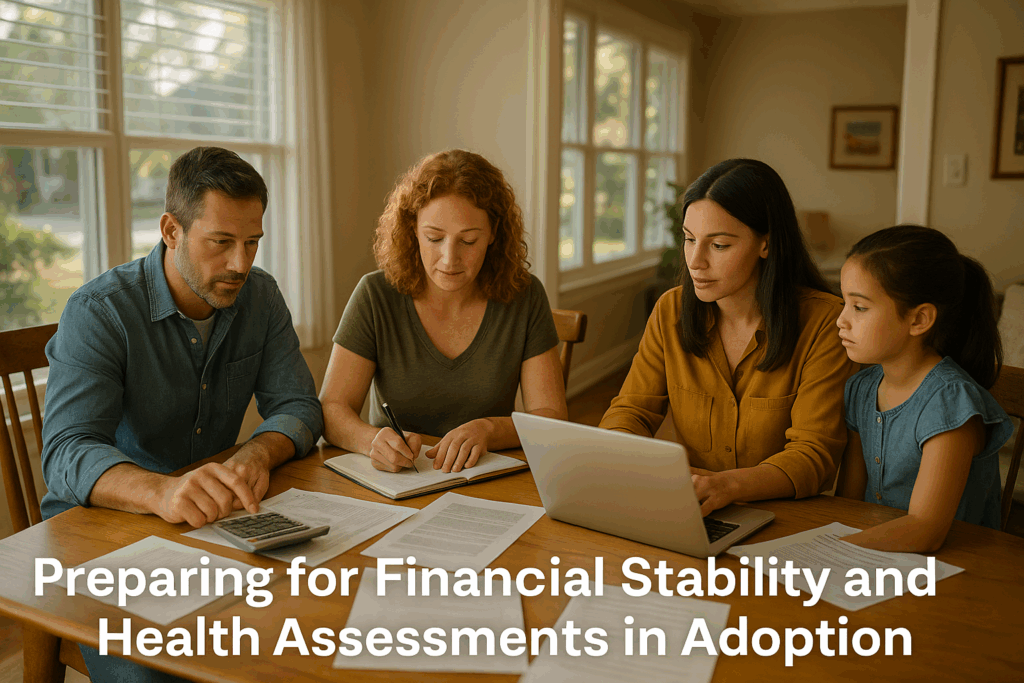 Preparing for financial stability and health assessments in adoption.