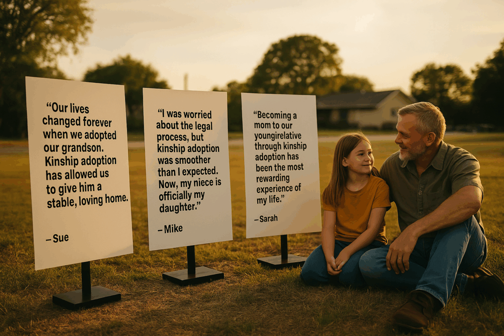 Real-life testimonials about kinship adoption.