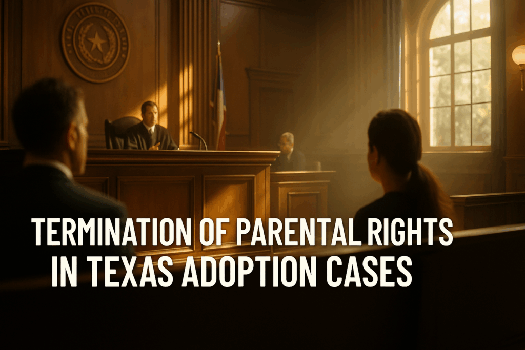 Termination of parental rights in Texas adoption cases.