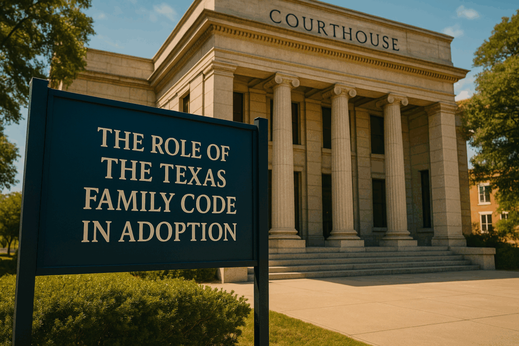 The role of the Texas Family Code in adoption.