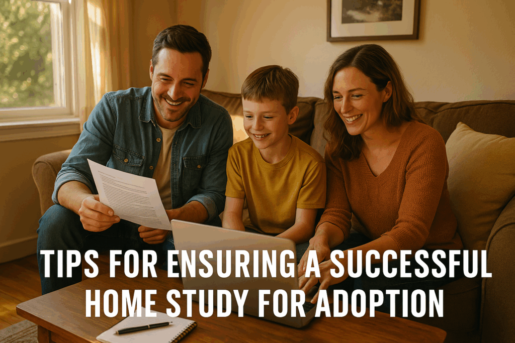 Tips for ensuring a successful home study for adoption.