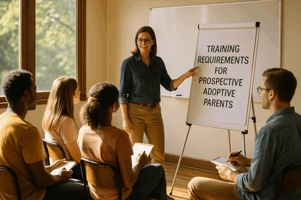 Training requirements for prospective adoptive parents.
