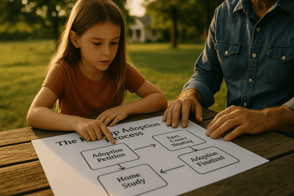 Visual representation of the kinship adoption process.
