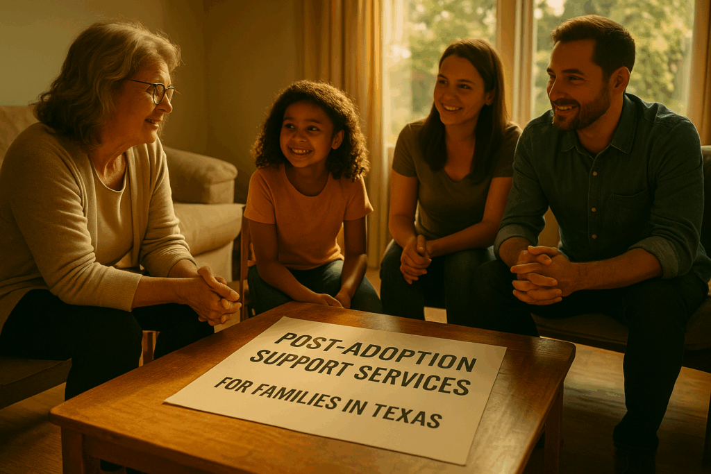 Post-adoption support services for families in Texas. How to Adopt a Child in Texas.