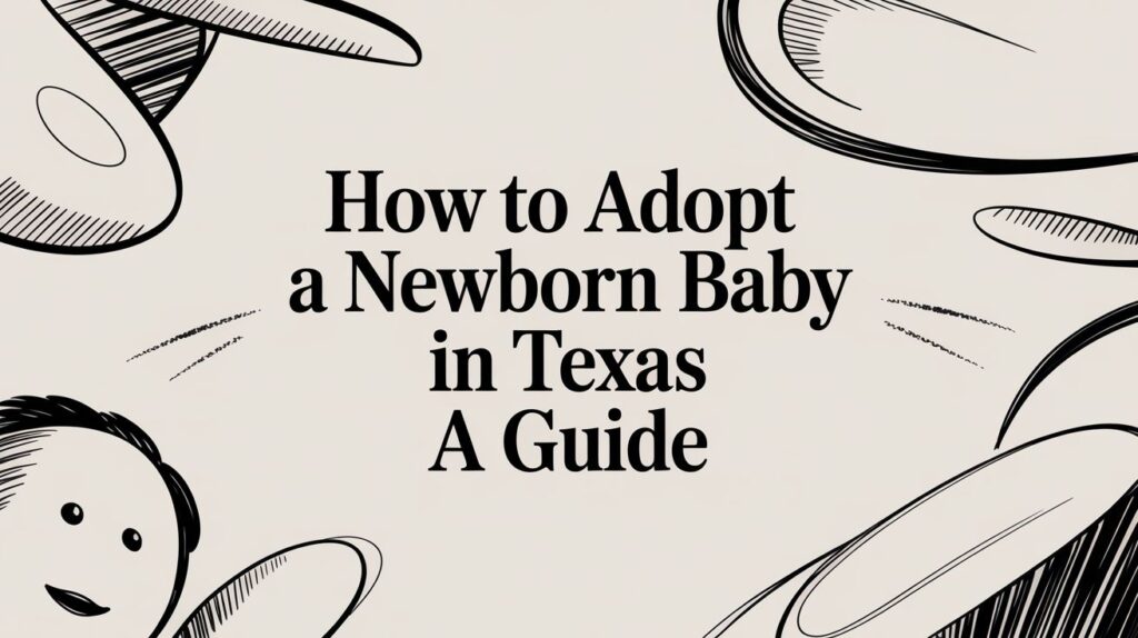 How to adopt a newborn baby in Texas guide, illustrating adoption process and support for prospective parents.