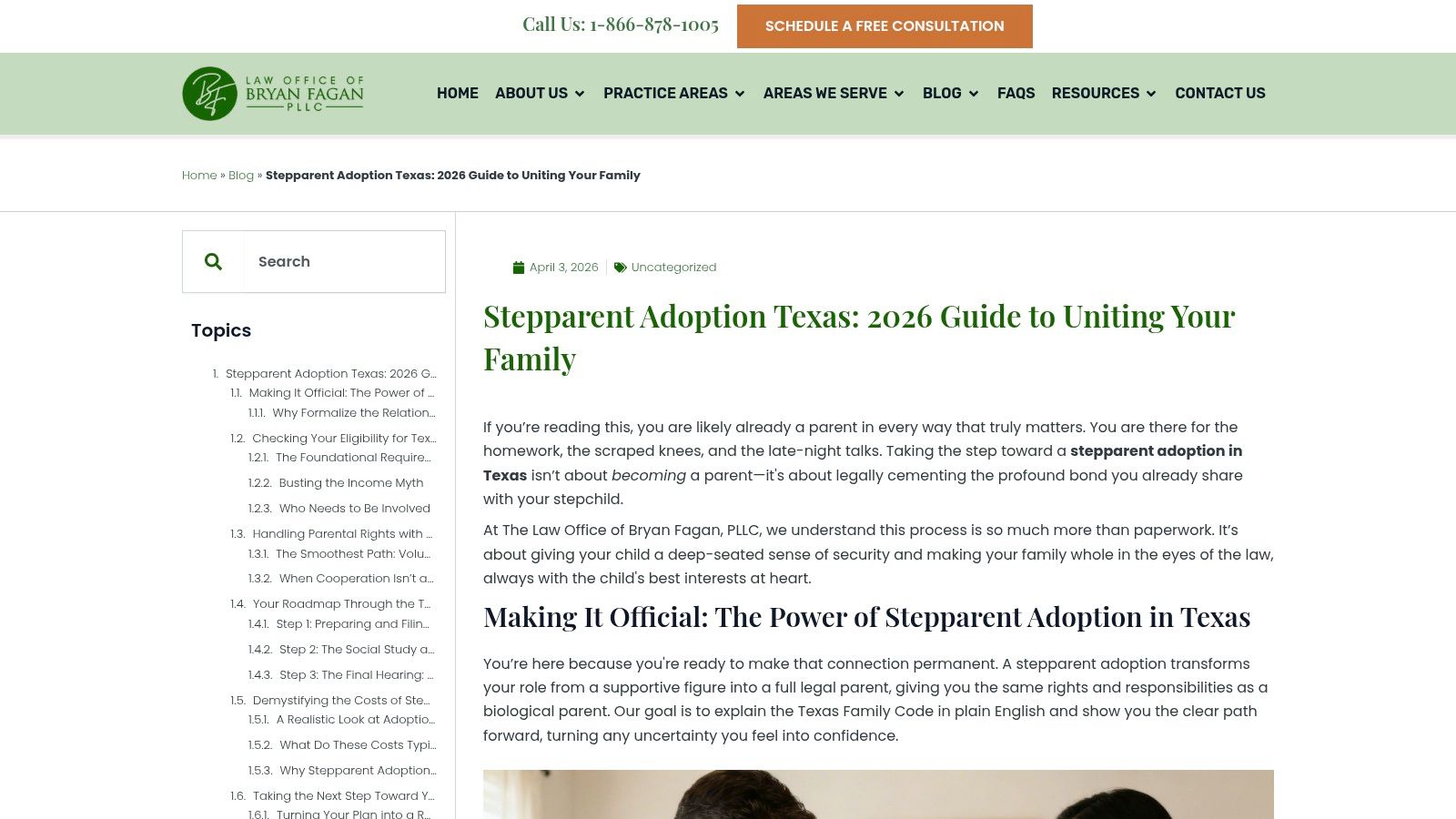 Stepparent Adoption in Texas - Law Office of Bryan Fagan